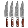 4 Damascus knives